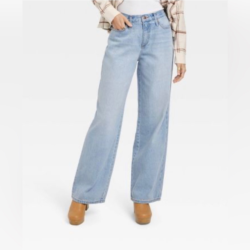 UNIVERSAL THREAD Jeans Women's WIDE LEG Light Wash Plus Size 18 NWT - Picture 2 of 6